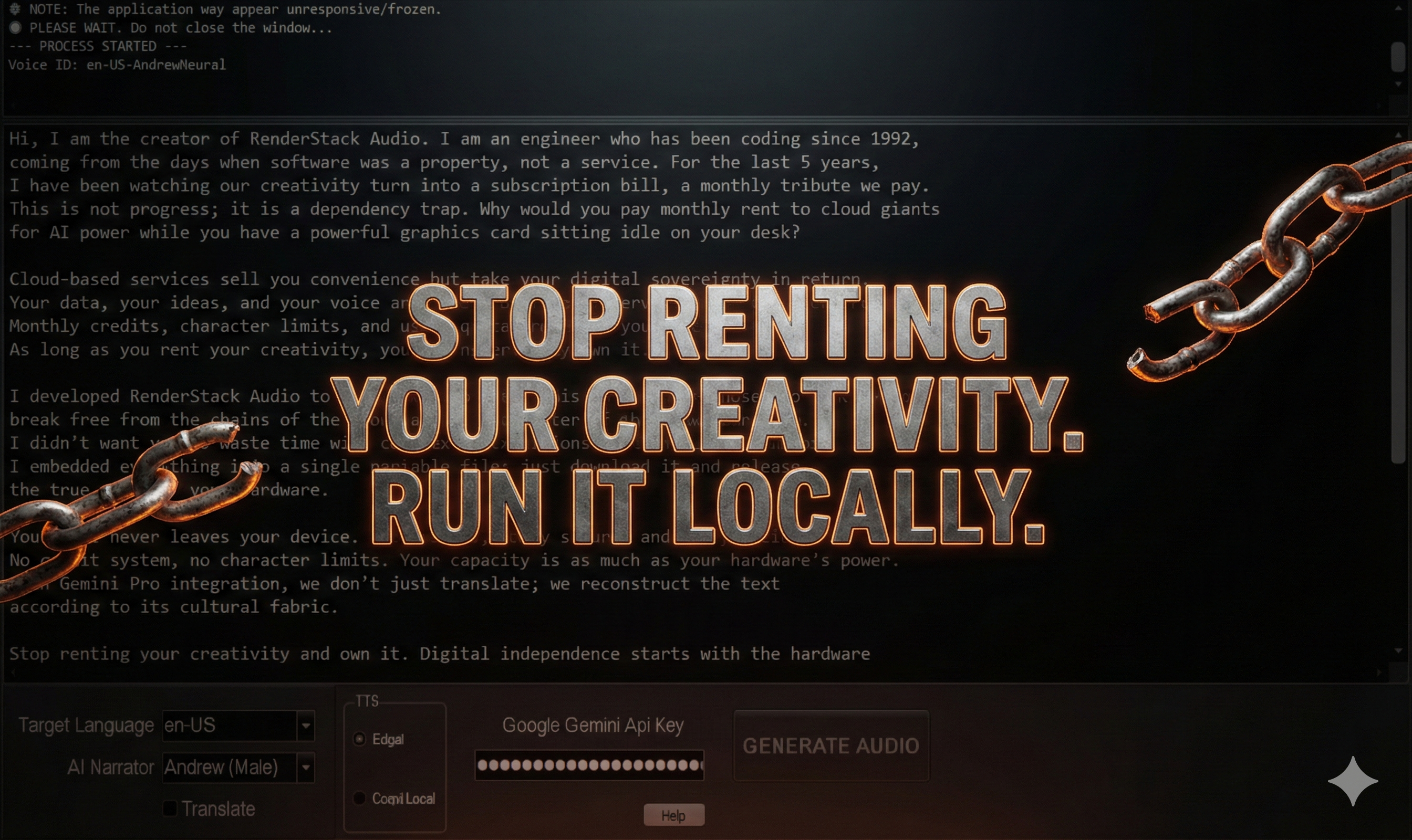 RenderStack Audio - Screenshot 5 showing product features and functionality