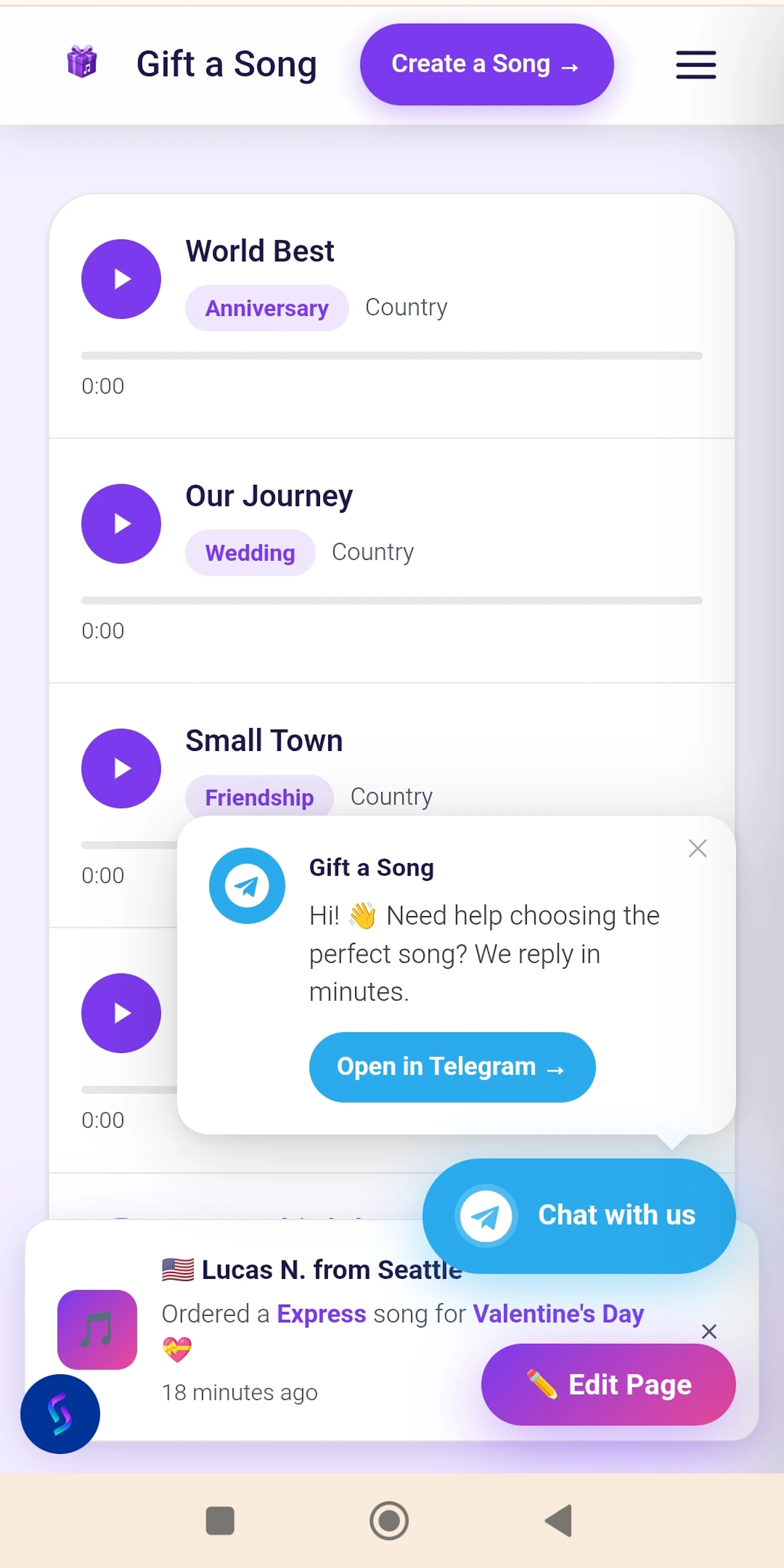 Giftasong Studio  screenshot 2