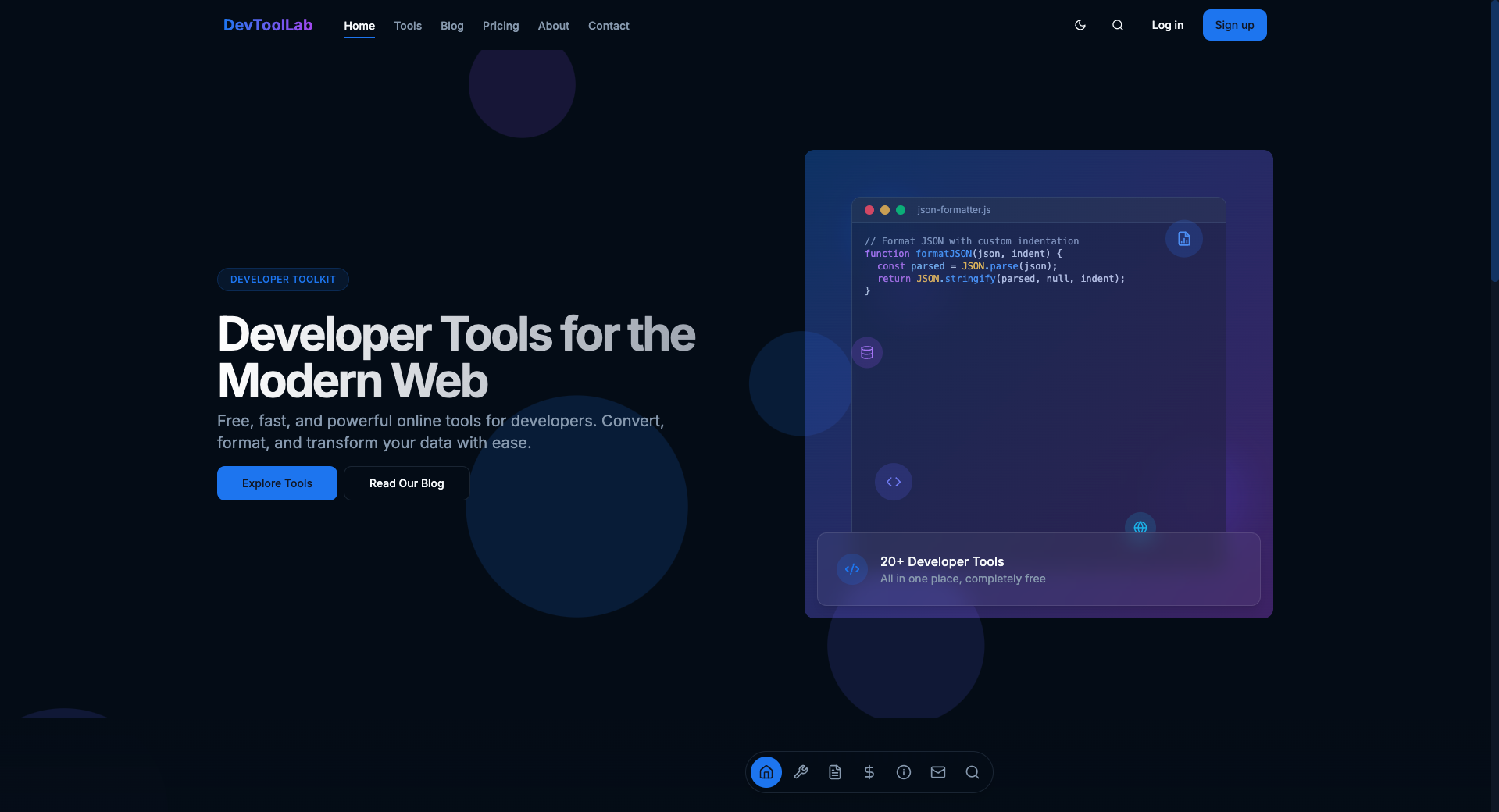 Devtoollab - Strumenti di sviluppo gratuiti: formato, convalida, converti media 1