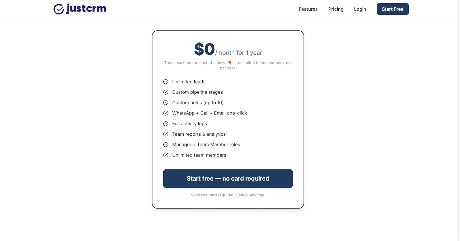 justcrm screenshot 4
