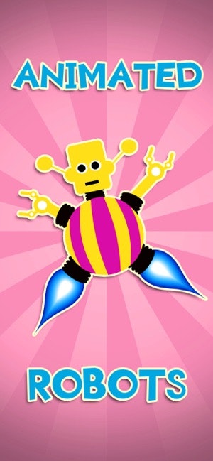 Fun Animated Robots Stickers gallery image