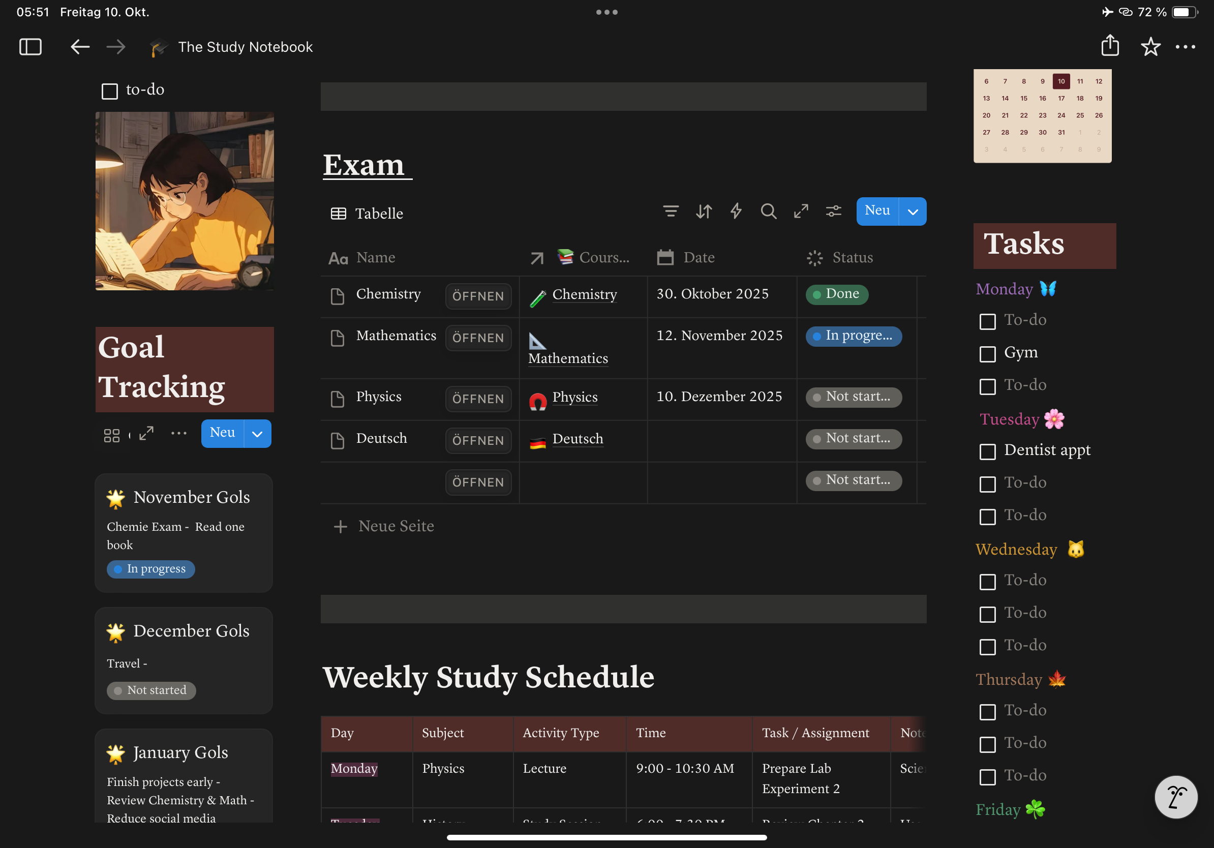 Notion Study &Organization Template 2026 gallery image