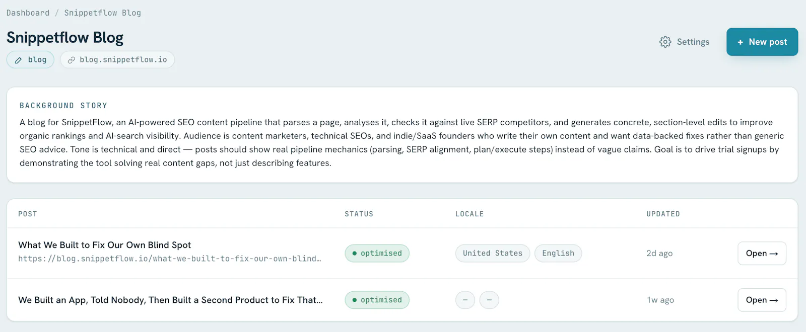 Snippetflow screenshot 2