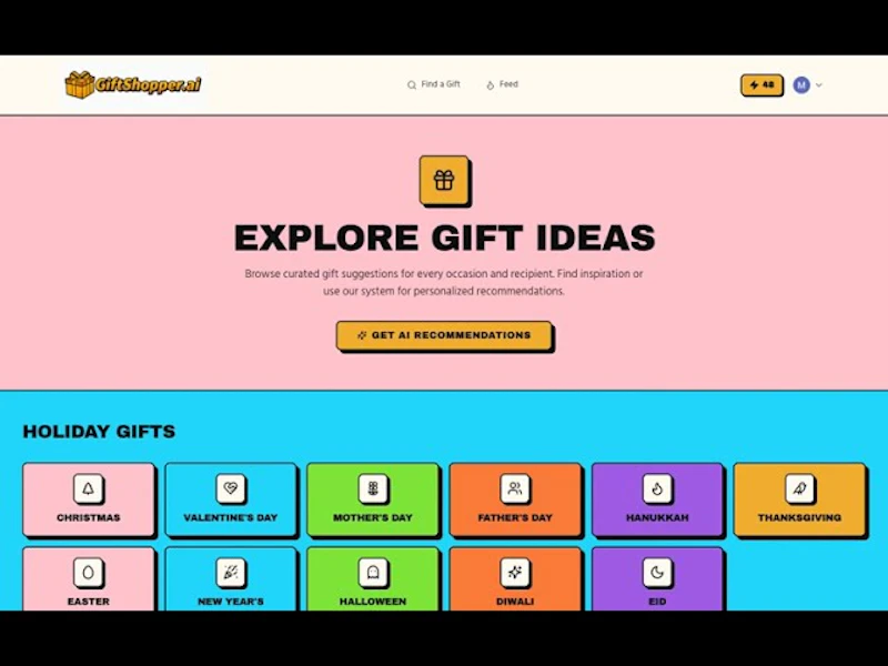 GiftShopper.ai screenshot 1 (video preview)