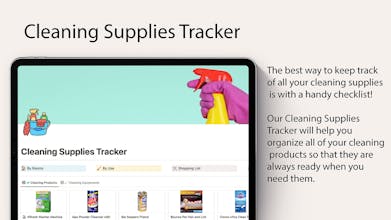 Cleaning Supplies Tracker gallery image