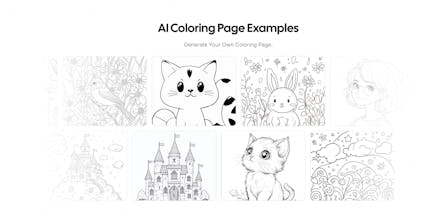Cute Coloring Pages Generator gallery image