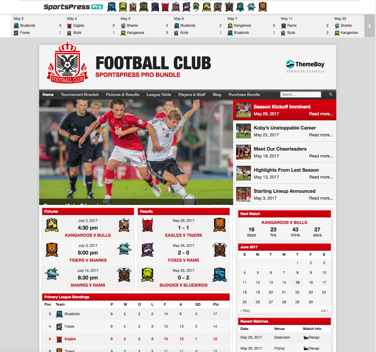 SportsPress Pro gallery image