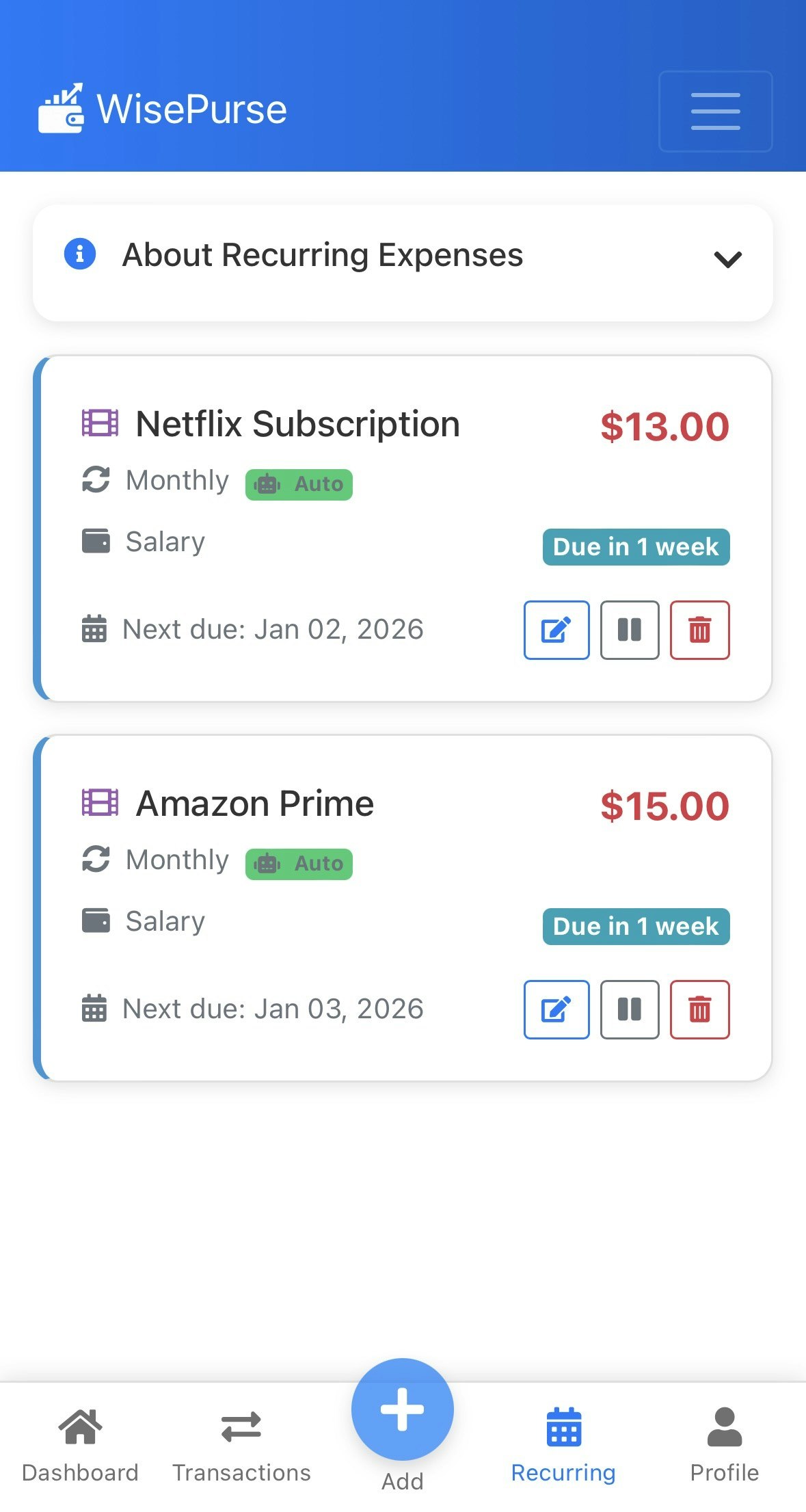 WisePurse - Screenshot 5 showing product features and functionality