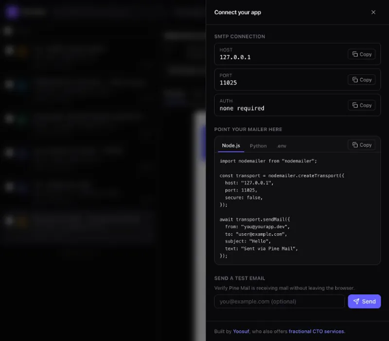 PineMail screenshot 1