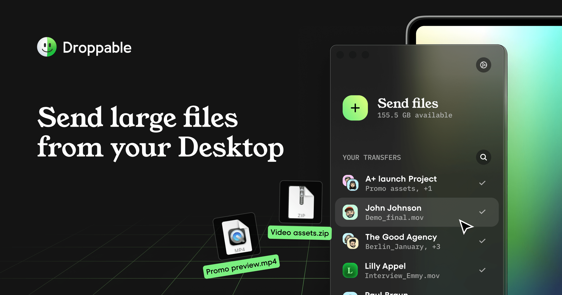 startuptile Droppable-Send large files from your Mac Desktop