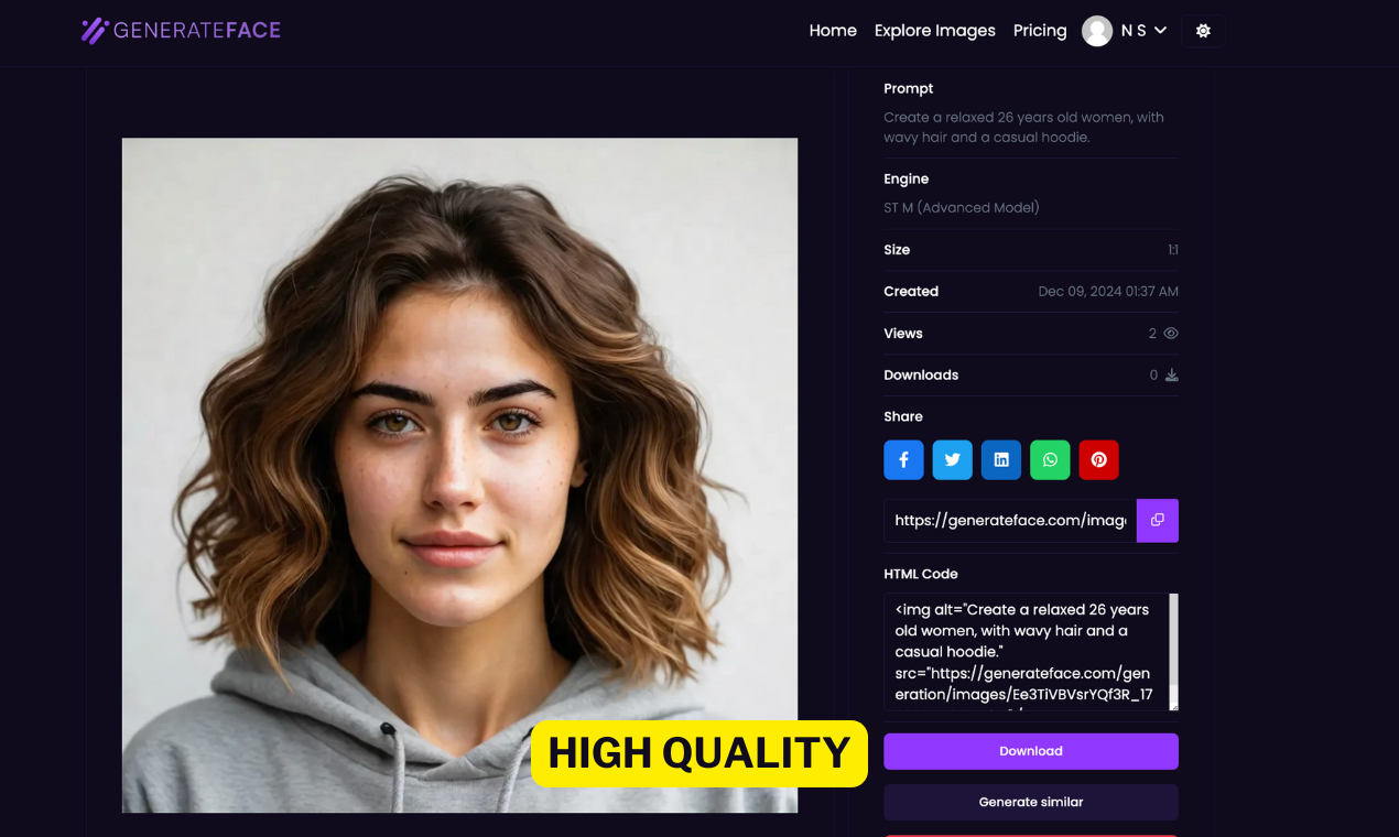 GenerateFace.com - सेकंड में यथार्थवादी मानव चेहरे उत्पन्न करें मीडिया 2