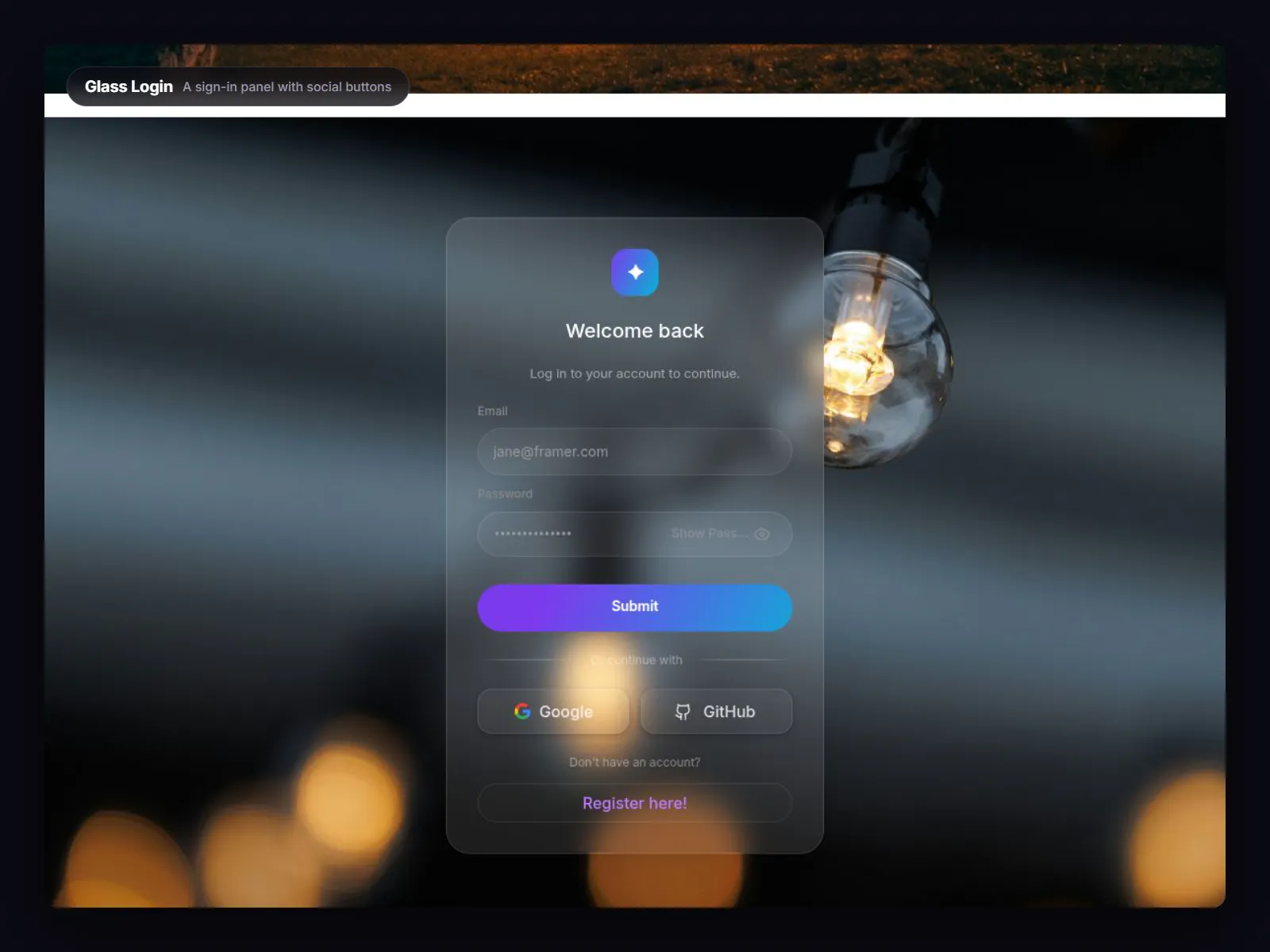 Glass Kit — Framer by Ricardo Kruger gallery image