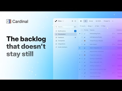 startuptile Cardinal-Your AI product backlog