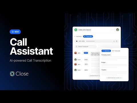 startuptile Call Assistant by Close CRM-Automatically transcribe and summarize every phone call