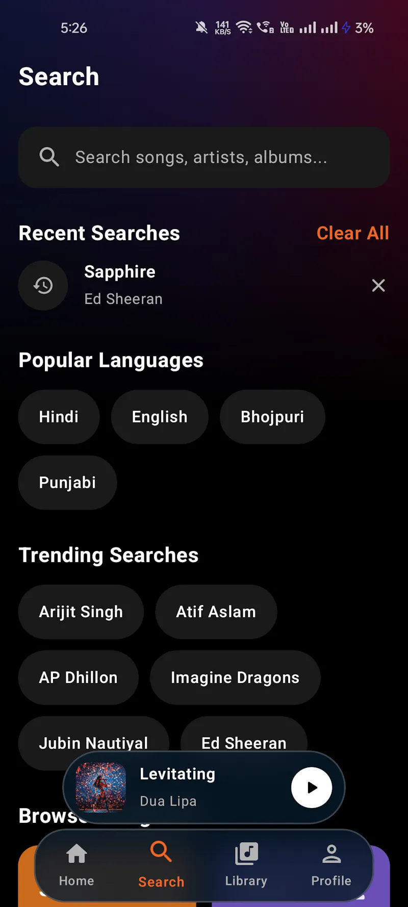 Aurix Online Music Player  screenshot 4