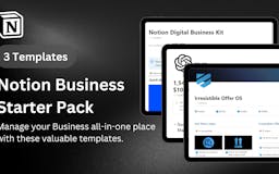Notion Business Starter Pack media 1