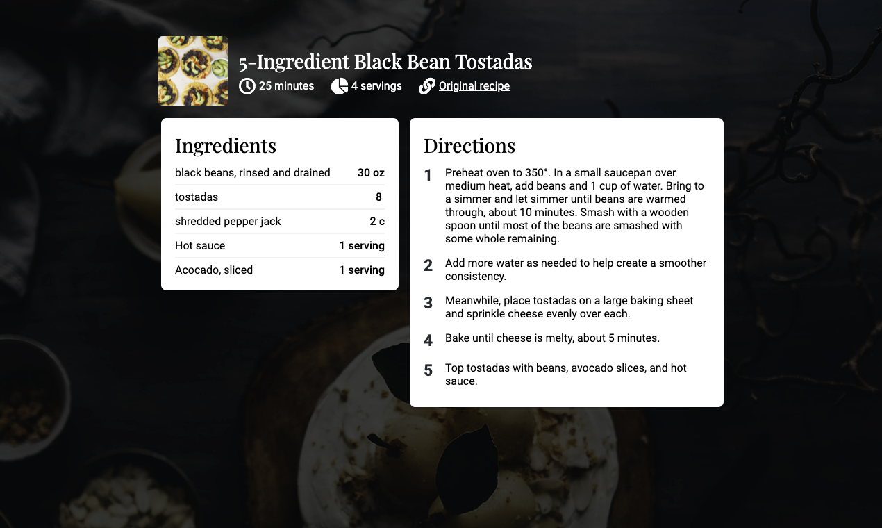 Just the Recipe gallery image