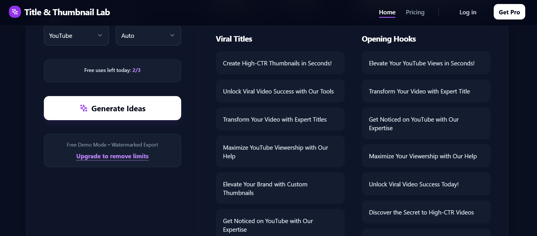 Title & Thumbnail Lab gallery image