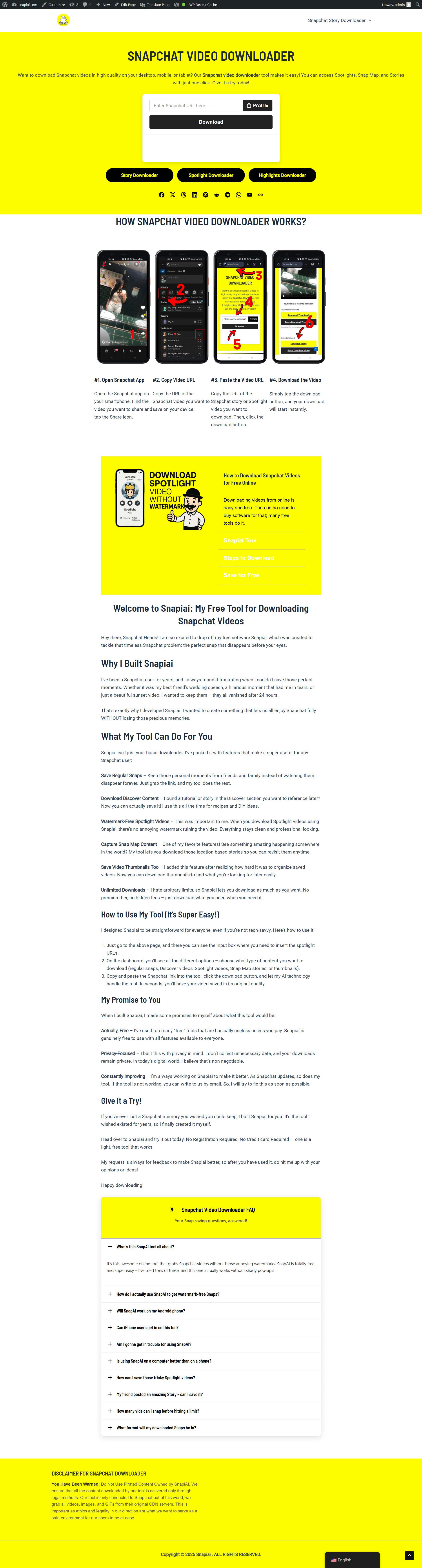 Snapiai - Snap Saver - SNAPCHAT VIDEO, STORIES, MAP AND SPOTLIGHT DOWNLOADER media 1