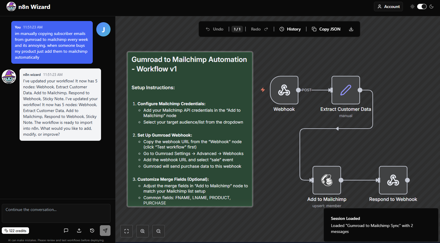 n8n Wizard - vibe code your workflows - Screenshot 3 preview