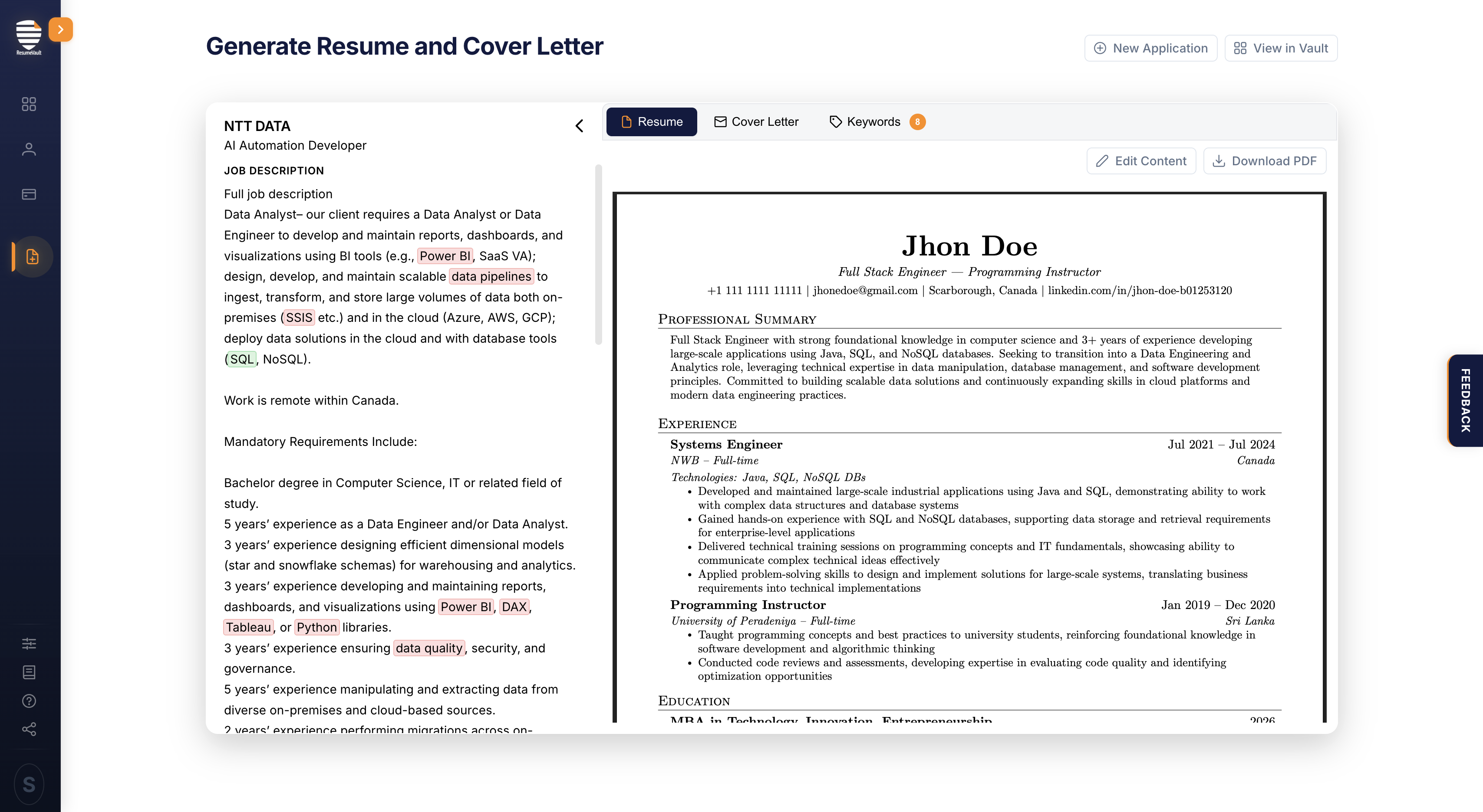 ResumeVault gallery image