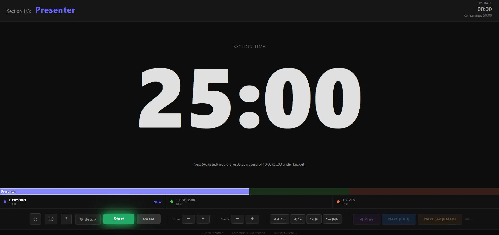 Speech Timer