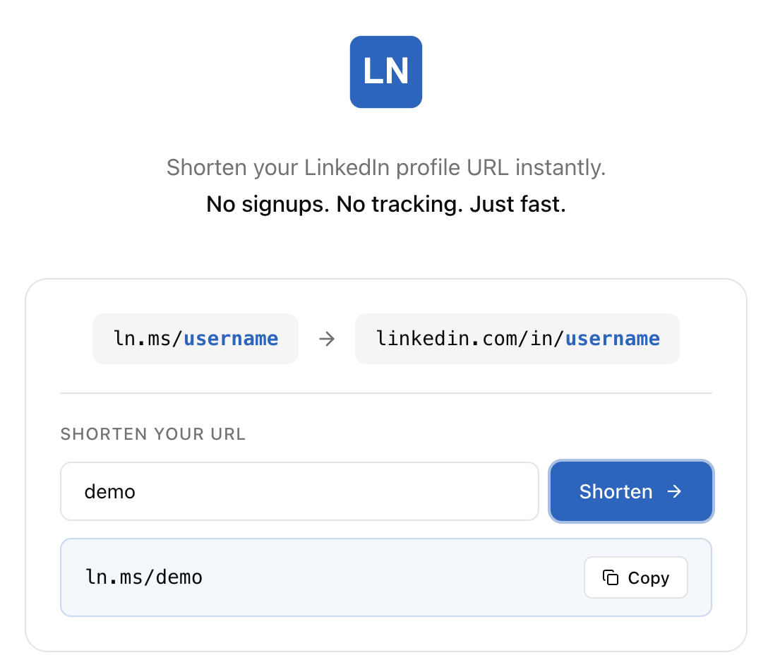 LinkedIn Shortcuts - Main product screenshot demonstrating key features and user interface
