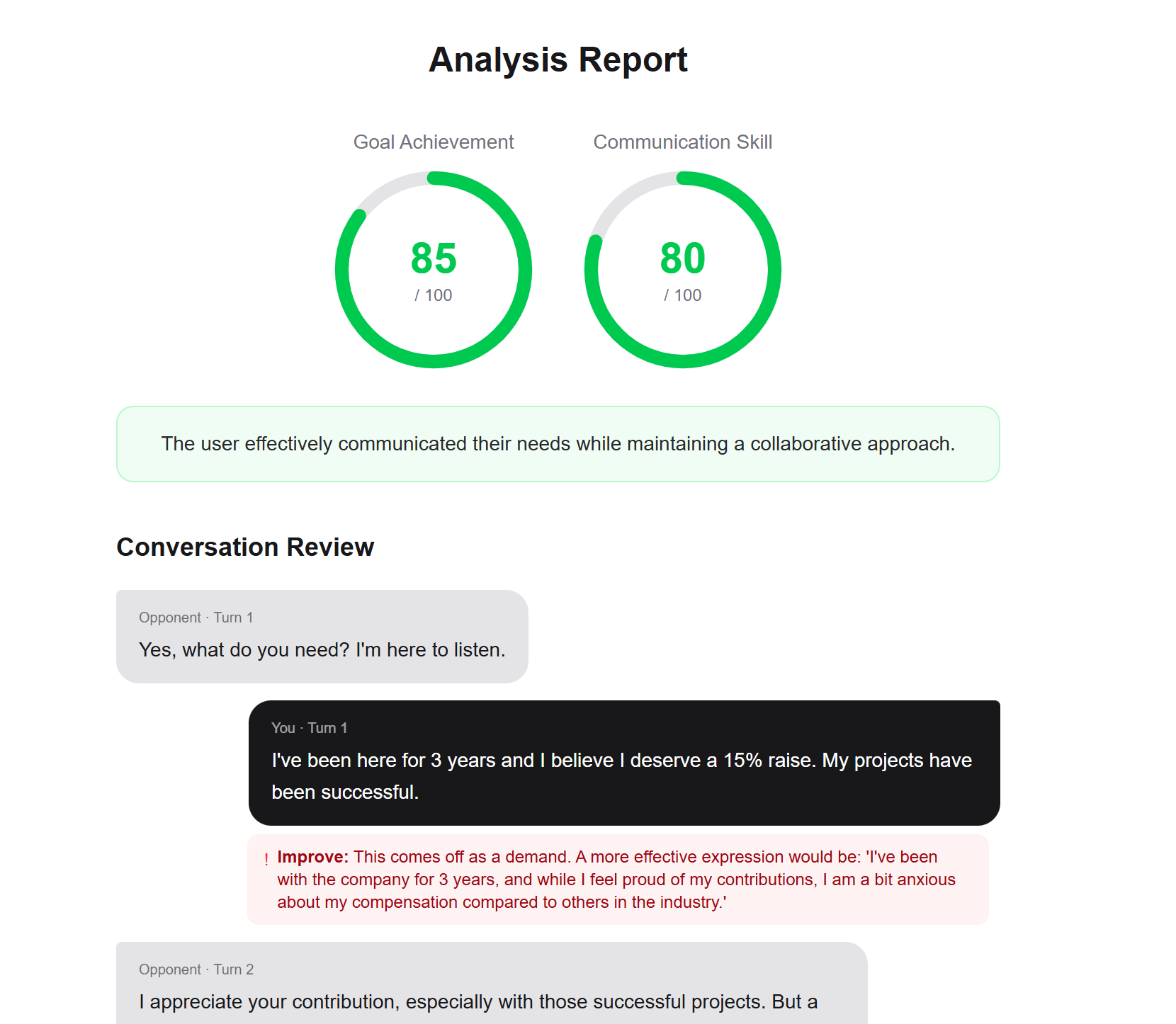Talk-Rehearsal - Screenshot 5 showing product features and functionality