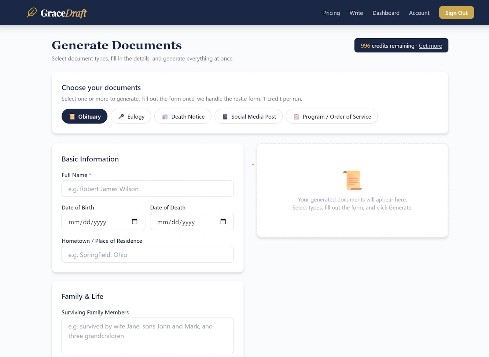 GraceDraft screenshot 2