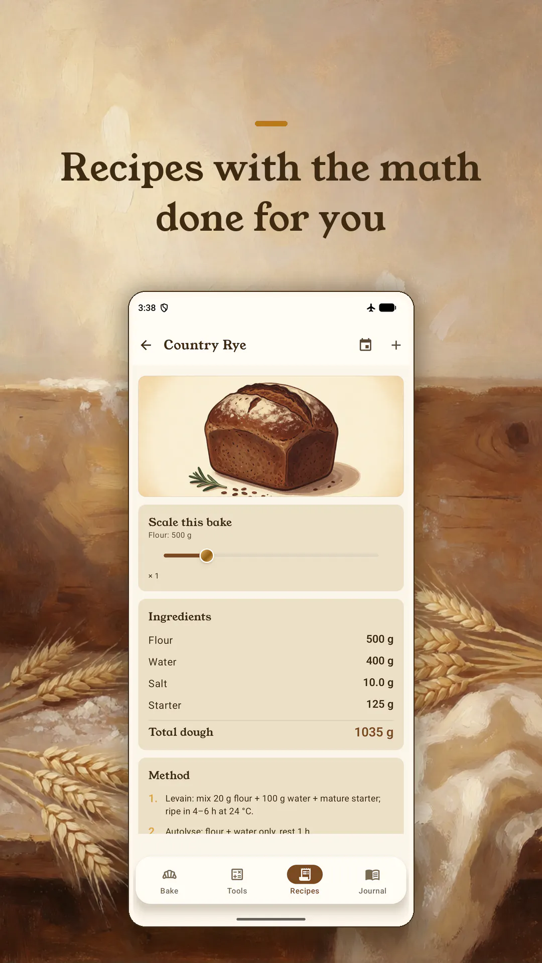 Sourdough Hydration Calc gallery image