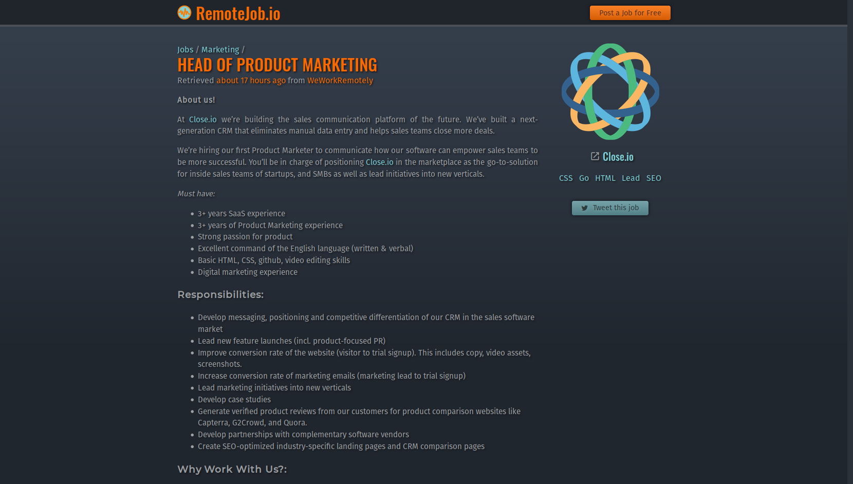 Remote Job gallery image