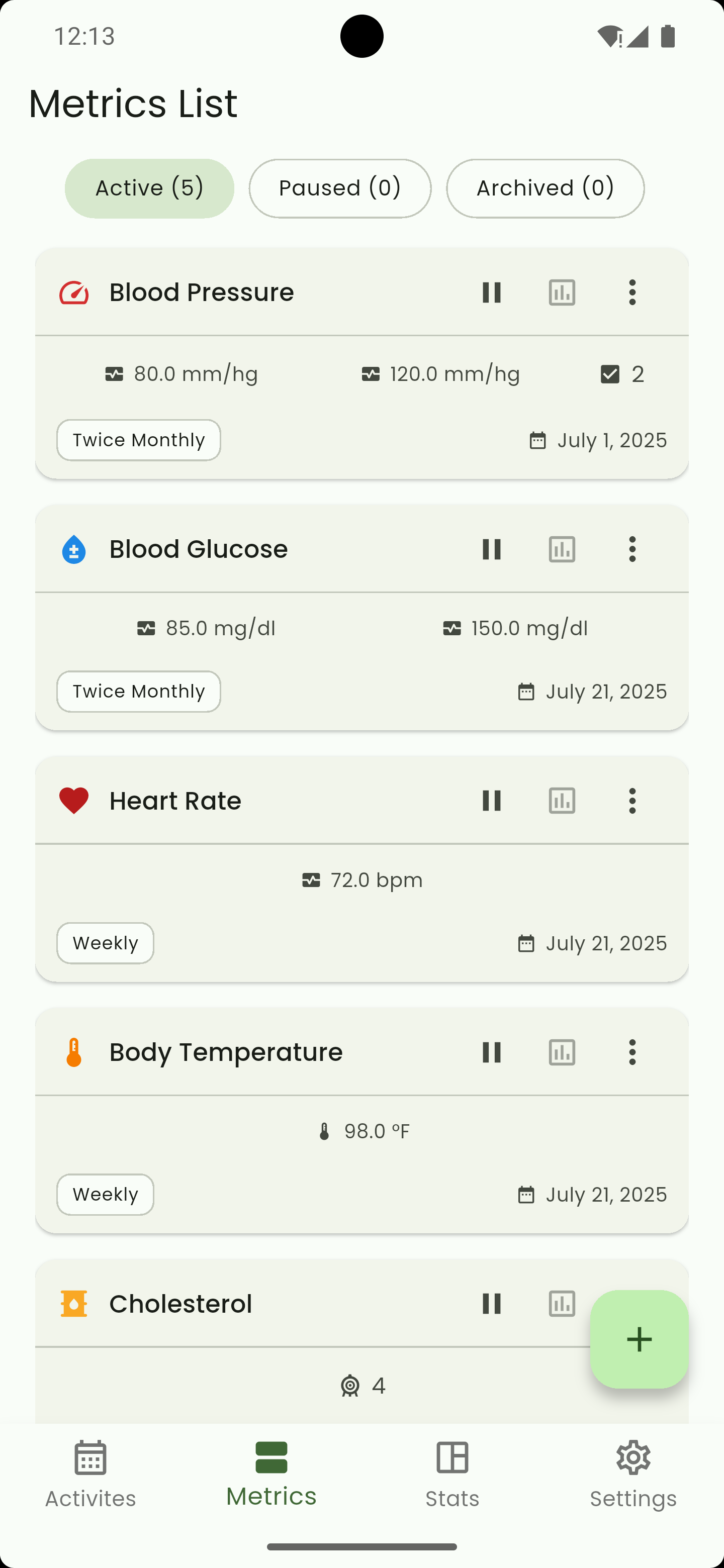 Metrix screenshot 7