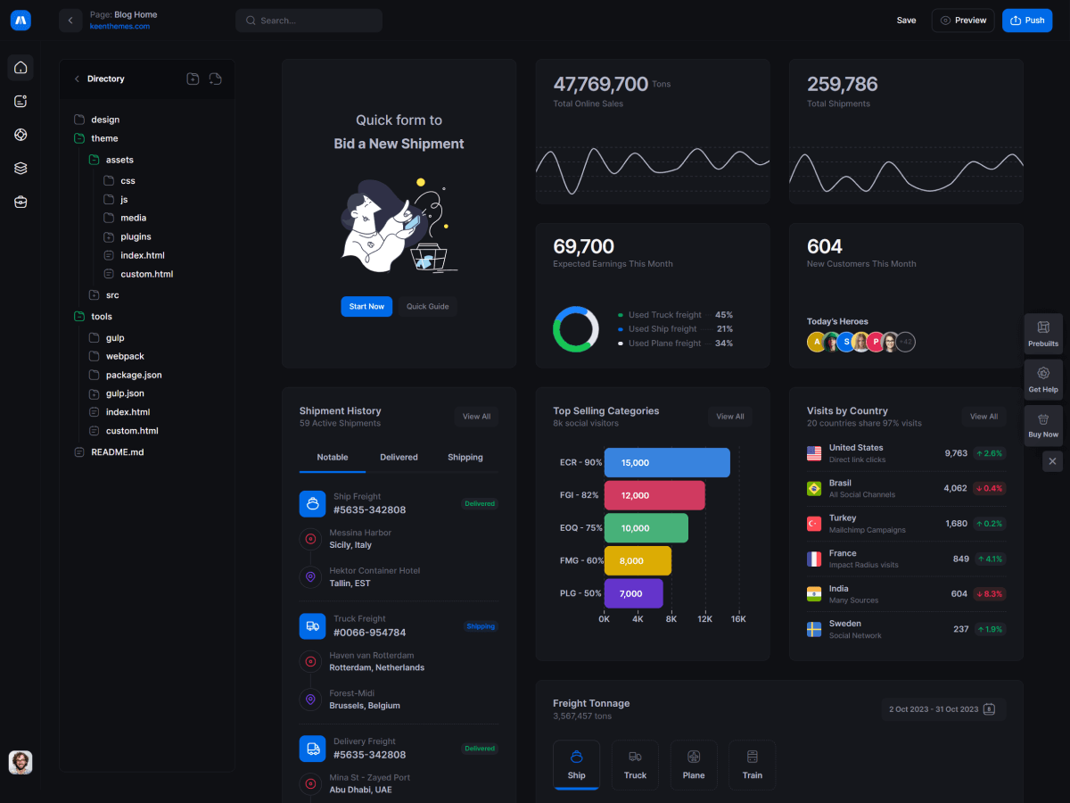 Metronic - шаблон администратора Bootstrap - React, Vue, Angular, Django, Asp.net Core, Laravel, Rails медиа 22