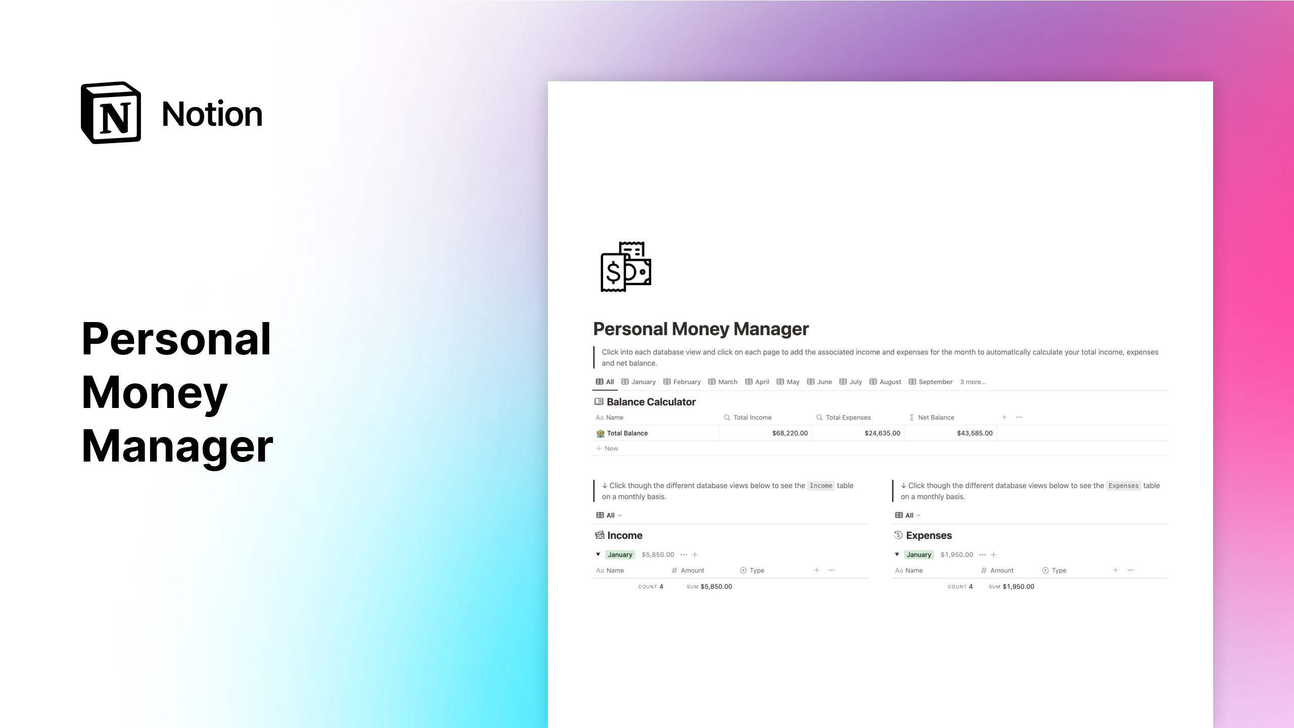 Manager di denaro personale media 1