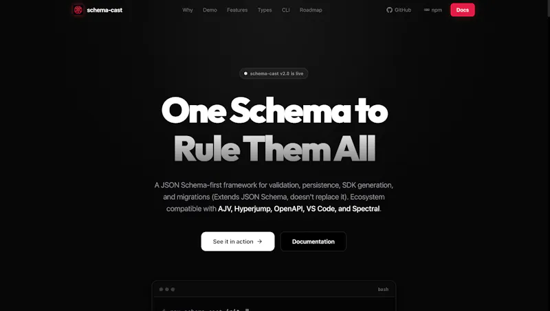 Schema Cast screenshot 1
