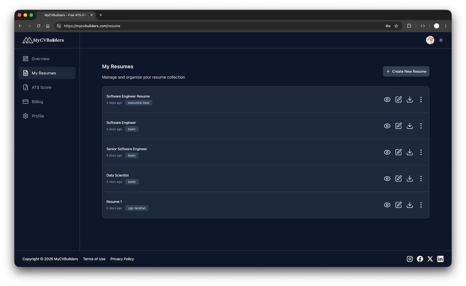 MyCVBuilders screenshot 3