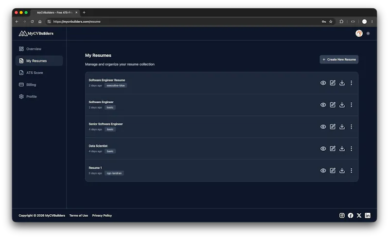 MyCVBuilders screenshot 3