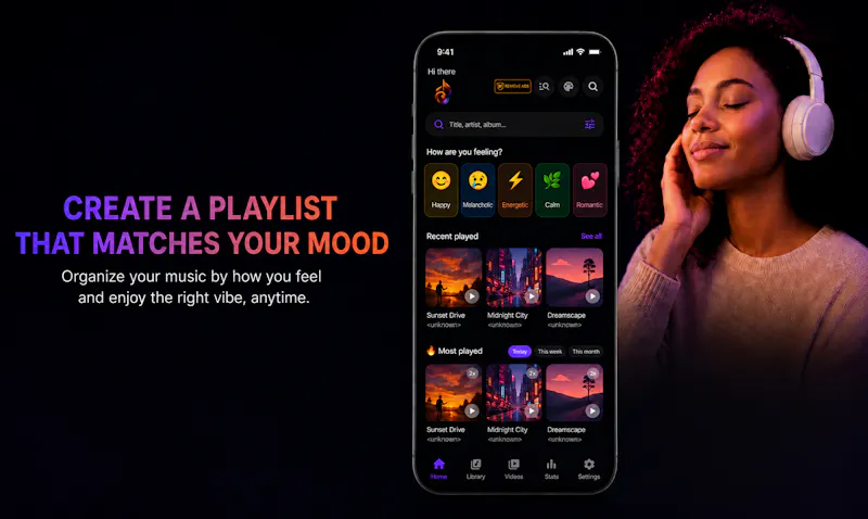 Kaura Player: offline, Music and Video. screenshot 4