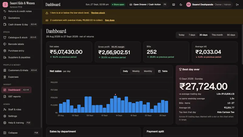 Aynexon POS screenshot 5