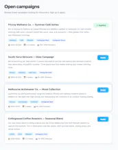 VIRA — Find influencers who actually fit gallery image