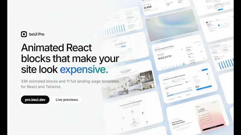 beUI Pro screenshot 1 (video preview)
