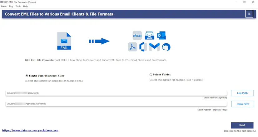 DRS Softech EML Converter Tool gallery image