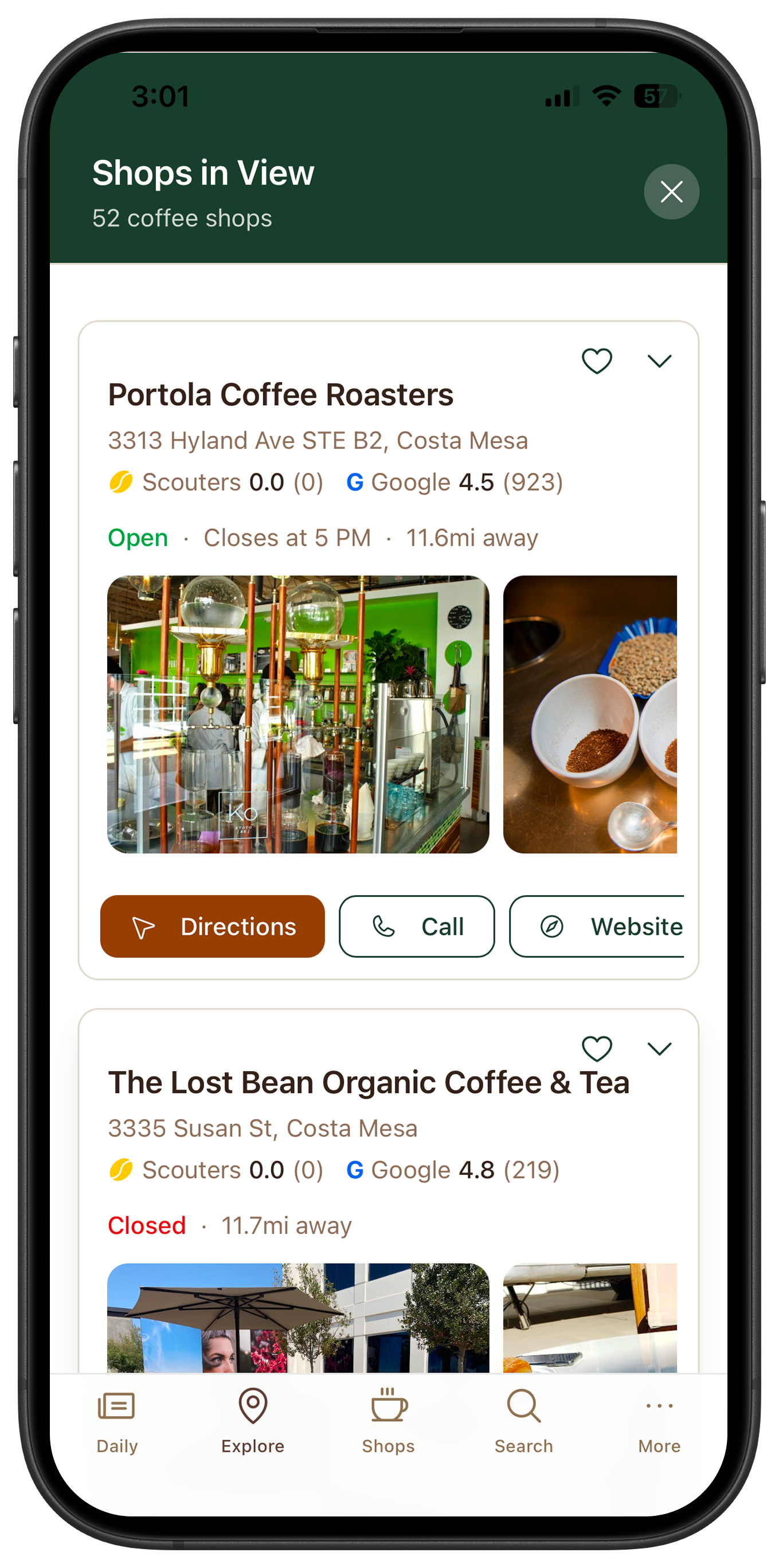 Coffee Scouters™ - Screenshot 4 showing product features and functionality