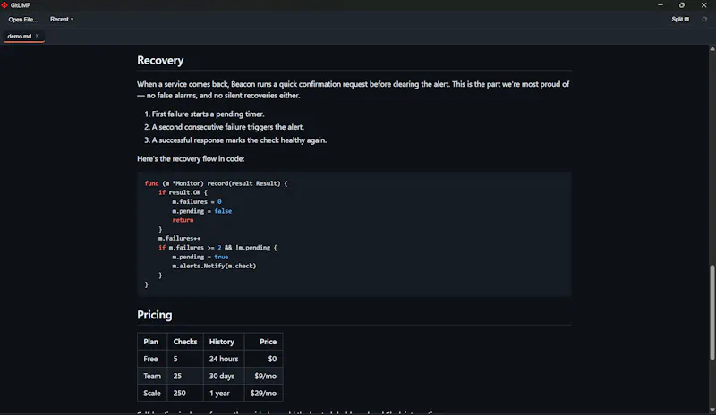 GitLiMP screenshot 2