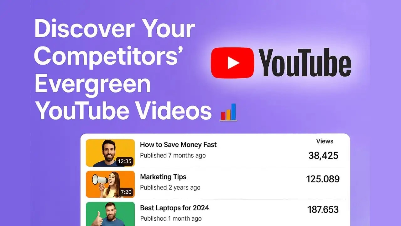 Média Vues quotidiennes - Découvrez les gagnants YouTube Evergreen de vos concurrents 2