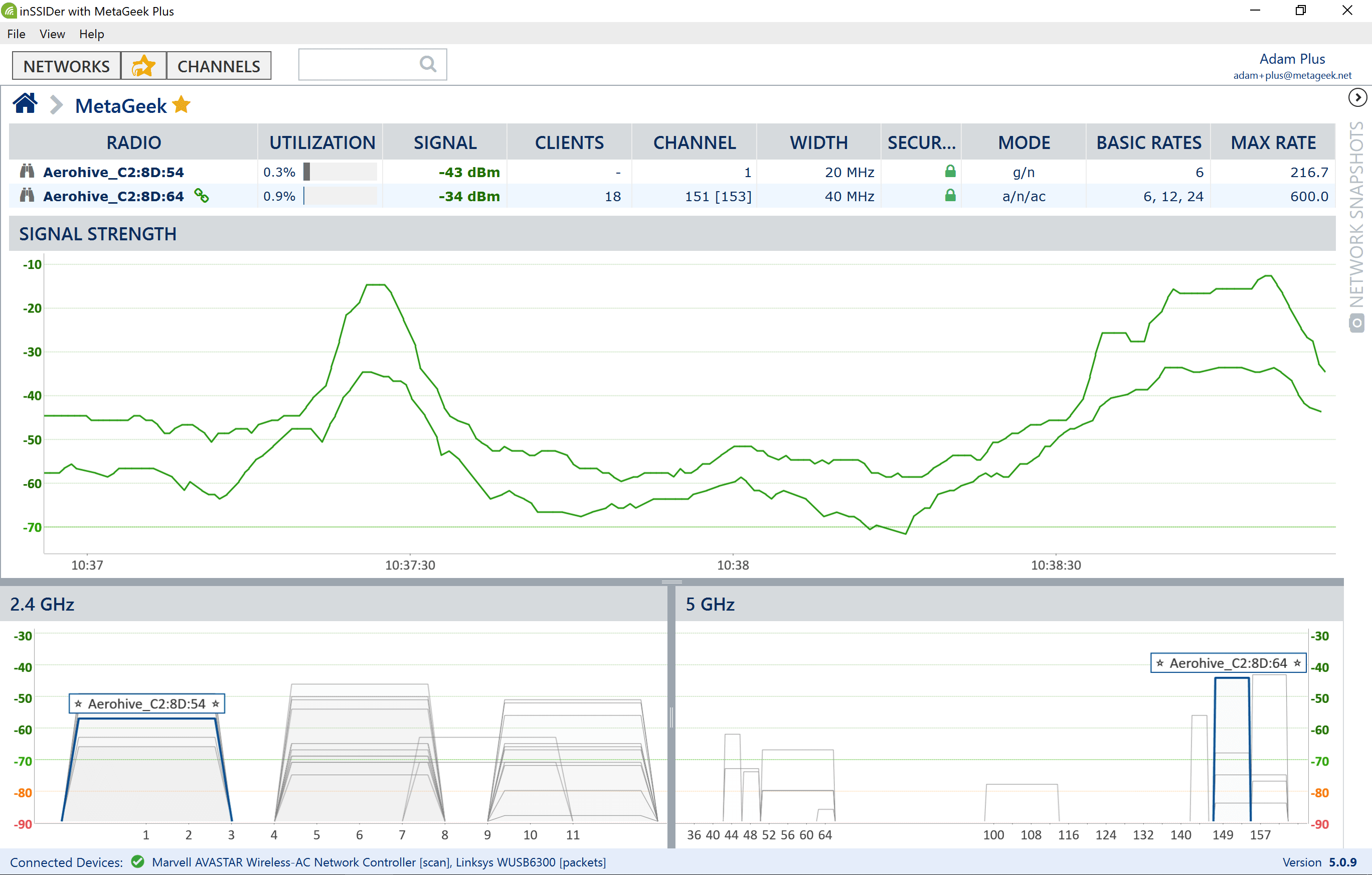 inSSIDer gallery image