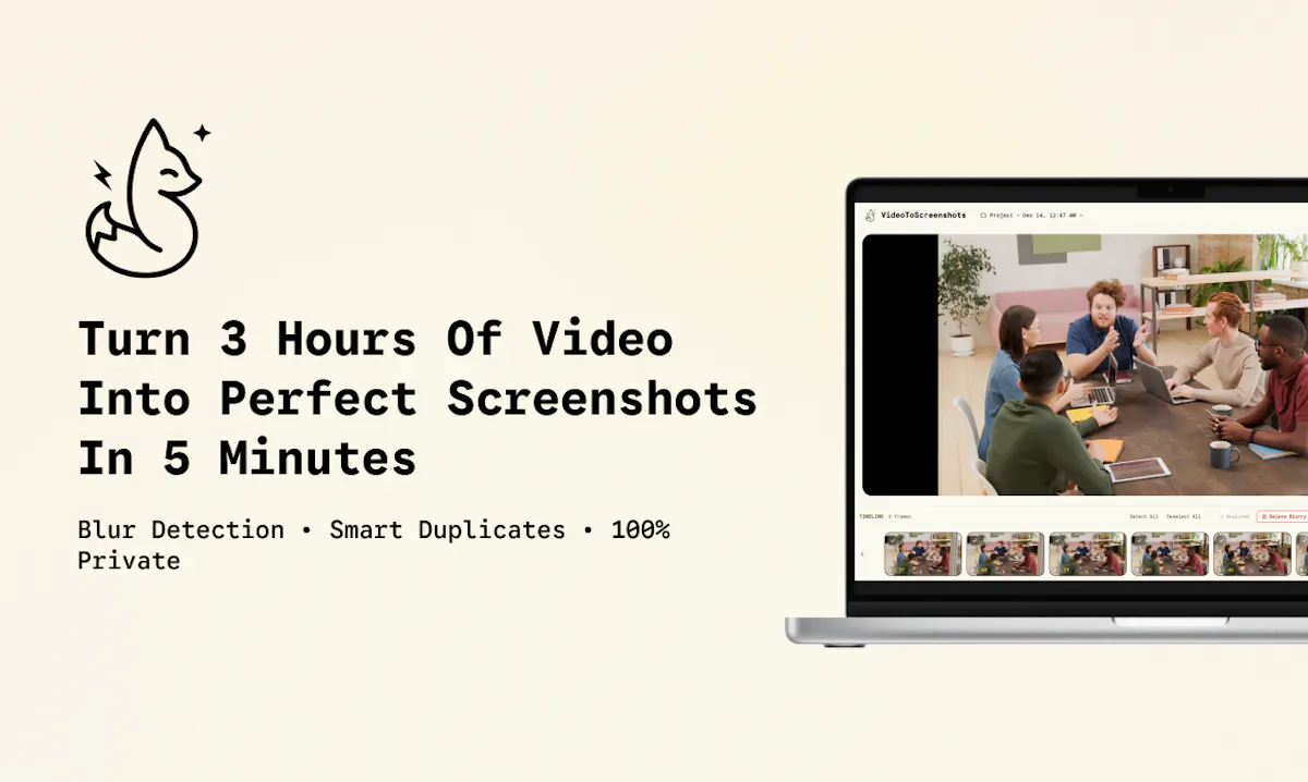Video to Screenshots