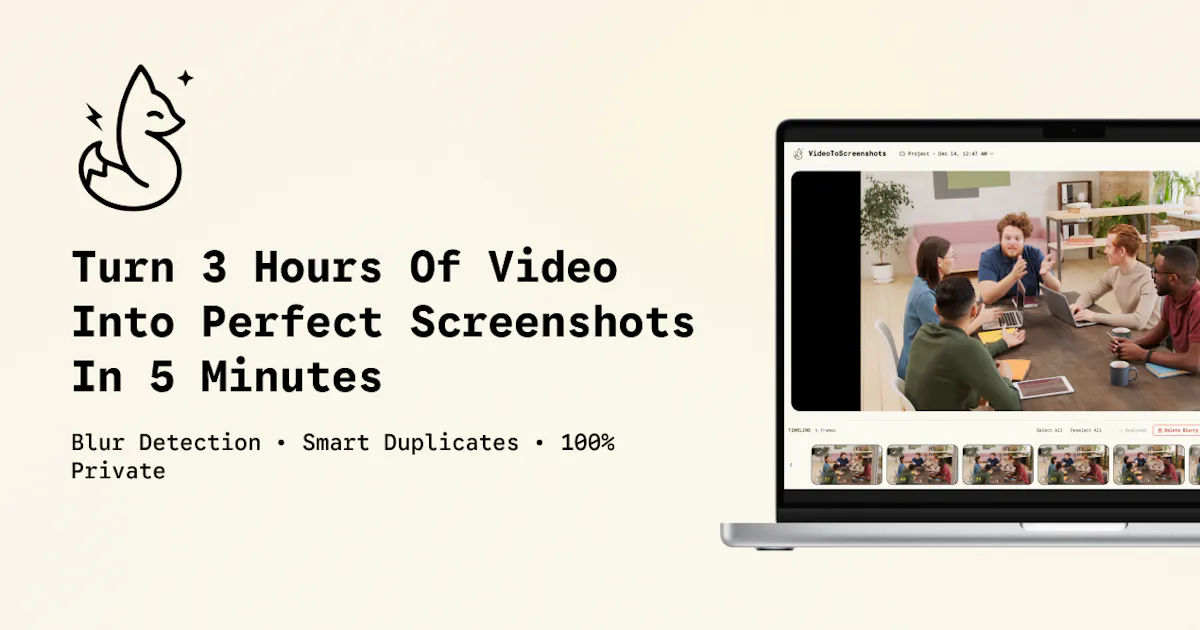 Video to Screenshots