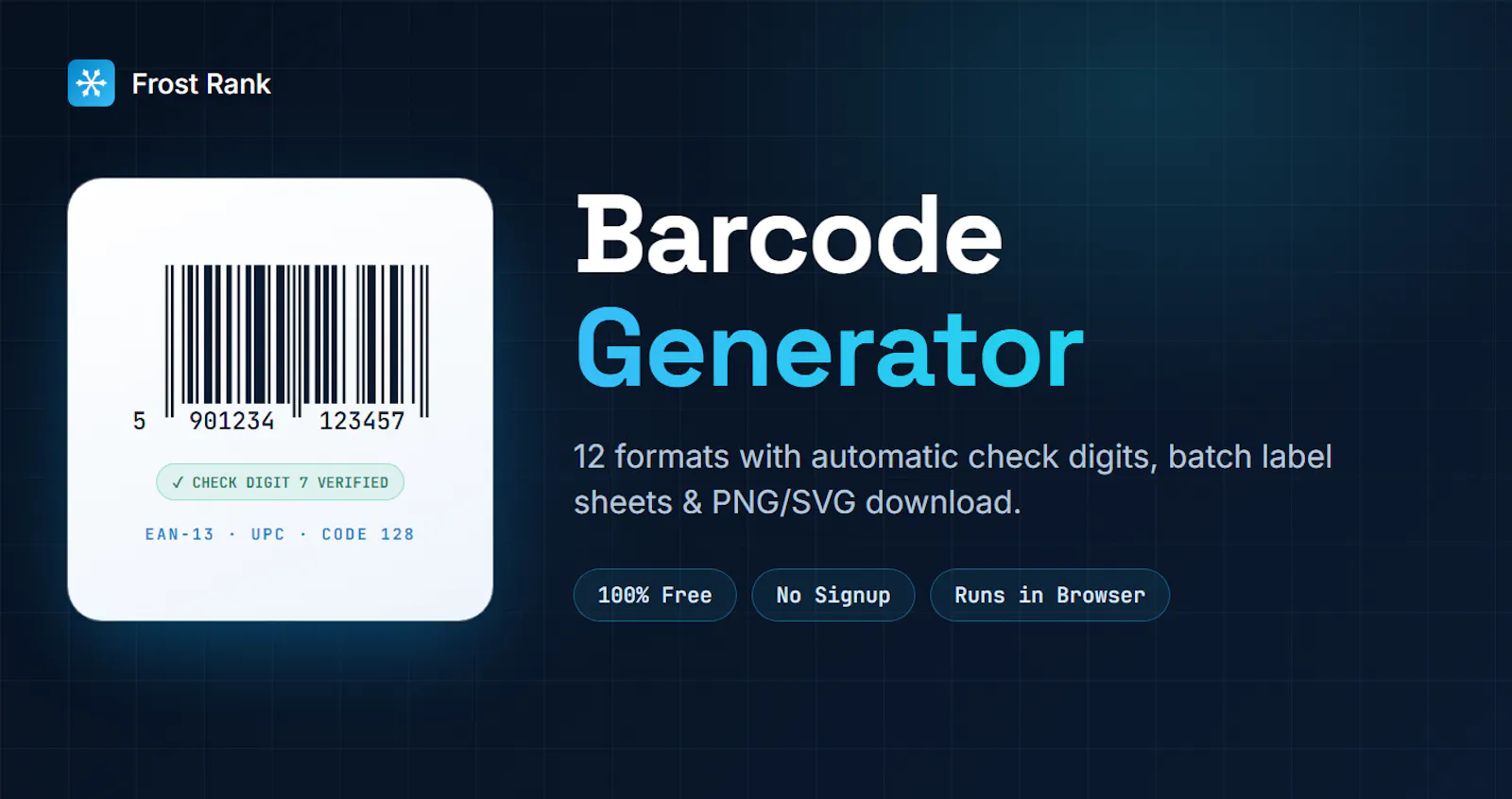 Barcode Generator screenshot 1