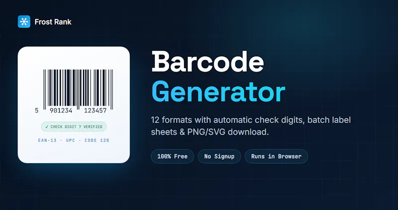 Barcode Generator screenshot 1